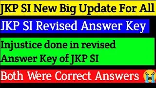 JKSSB JKP SI Big Update 😱 | Revised Answer Key Confusions|Big News For All@davoodrajavlogs3589