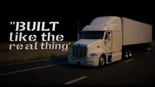 Peterbilt 387 Diecast Semi Truck with Box Trailer | 1:43 Scale Model
