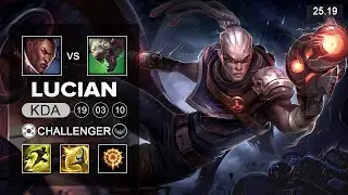Lucian vs Twitch ADC - KR Challenger - Patch 25.19 Season 15