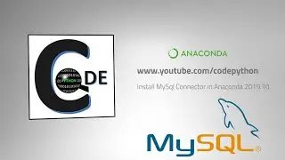 Install MySql Connector in Anaconda 2019.10