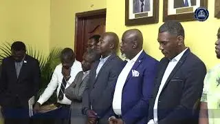 Discours du secr&eacute;taire g&eacute;n&eacute;ral sortant de la Primature M  Jude Charles Faustin