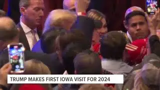 Former President Donald Trump makes 1st Iowa visit for 2024 campaign