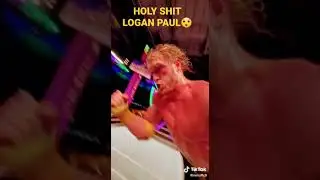 OMG Logan Paul Flies Off The Top Ropes 😳 #shorts #wwe