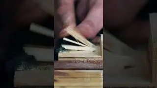 Hand Tool Half Lap Joint #shorts #woodwork #asmrsounds #oddlysatisfying #satisfying #handtools