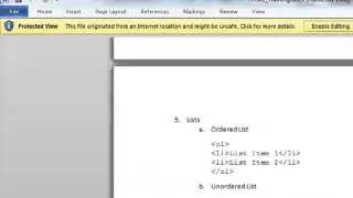 Lesson 5: Learn HTML (Tables and Lists)