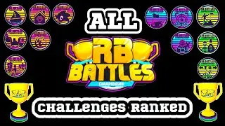 I RANKED ALL RB BATTLES CHALLENGES RANKED FROM EASIEST TO HARDEST!
