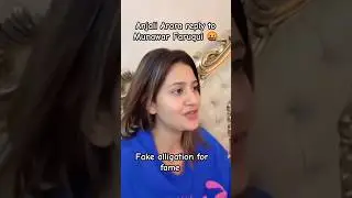 Anjali Arora reply to Munawar Faruqui block instagram controversy