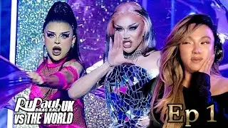RUPAUL'S DRAG RACE UK VS THE WORLD SEASON 3 EPISODE 1 REACTION | RuRuvision Song Contest