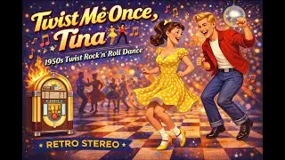 Twist Me Once, Tina 💃 | 1950s Twist Rock &rsquo;n&rsquo; Roll Dance | Retro Stereo