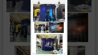 Vogue Circle LED Enclosure Booth for 360 Photo Booth #events #photobooth #360photobooth #360degree