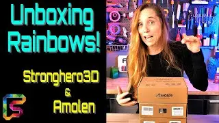 Unboxing 3D Printing Glittery, Rainbow PLA!