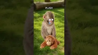 Why 'Punch' The Rejected Baby Monkey Carries a Plush Mother at Ichikawa Zoo?🔥🐵#shorts