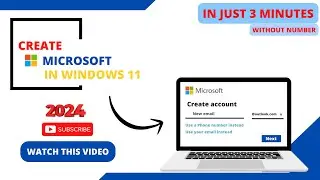 In-depth Tutorial: Free Microsoft Account Setup 2024 | Create Microsoft Account Free In Windows 11 |