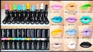 Помады NYX Macaron: нанесение, свотчи и обзор!