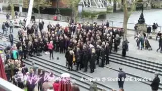 Funky Voices performing A Capella at Southbank London. April 2014