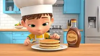 Skylar&rsquo;s Super Fluffy Pancake Challenge 🍯  Fun Kids Cartoon Cooking Adventure