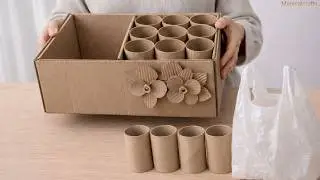 Wow😱DIY Cardboard storage basket,♻️ Recycling and Amazing craft idea🥰