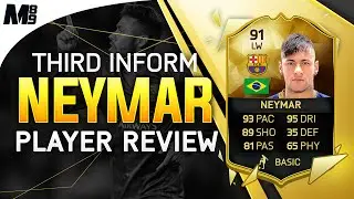 FIFA 16 TIF NEYMAR REVIEW (91) FIFA 16 Ultimate Team Player Review + In Game Stats