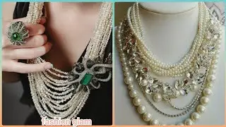 chunky bold pearls rhinestone statement bridal necklace sets styles