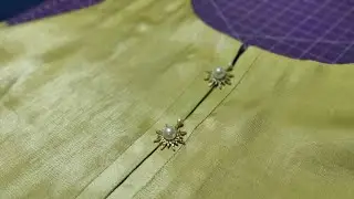 Boot piping neckline on silk kurti || fashion #fashion