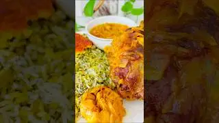 🍖 Lamb Neck with Baghali Polo | Persian Chelo Gardan ✨ #shorts #food