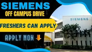 Siemens recruitment 2021 | Siemens off campus drive 2022 | private company job vacancy 2022