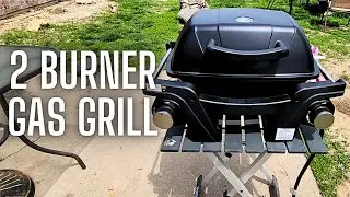Kabeillo 2-Burner Propane Gas Grill | Portable Outdoor Tabletop Quick BBQ Grill