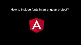 How to include fonts in an angular project