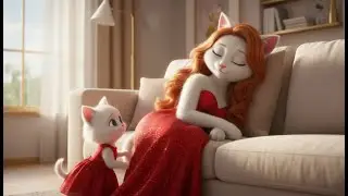 😻🐱Naughty Kitten Cuts Mom Cat's Hair #cartoon #cat #funny
