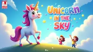 Unicorn in the Sky | Magical Song for Kids | AJ Studio Kids 2025 #kidssong #unicorn #cartoon #kids