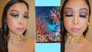 Les Marins inspired makeup by Bella Hadid X Jean Paul Gaultier