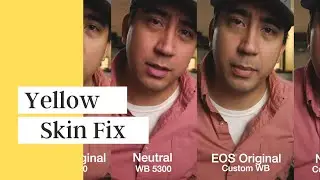 CANON EOS R6: YELLOW SKIN TONES FIX