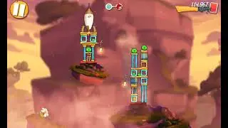 UNLOCKED A YELLOW TRIANGLE BIRD IN ANGRY BIRDS 2 (NO VOICE GAMEPLAY)