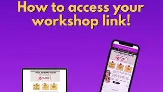Rewatch your workshop as many times as you need. Quick 50 sec tutorial