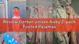 Review Gerber unisex-baby 2-pack Footed Pajamas