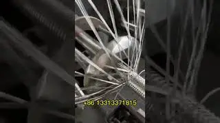 Factory video show how SS braiding metal hose with corrugated tube