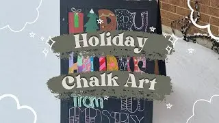 Holiday Chalkboard Art | LoFi Music | Study | Work | with Trivia