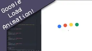Google Load Animation - with Pure css!!! (Code in Description)