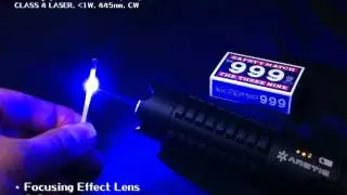 Wicked Lasers S3 Spyder Arctic Burning Tests