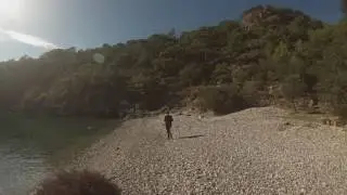 Walking to Cold Water Bay  (Soğuk Su), Kayakoy, Turkey