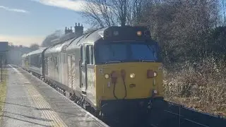 50008 + 50007 pass Micheldever working 5V50 Eastleigh TRSMD to Reading Traincare Depot