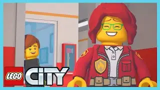 LEGO City Adventures - Fire Station Tour | Cartoons for Kids | Wildbrain Toons
