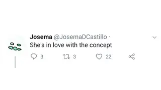She's in love with the concept