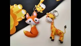 Chaveiros com tecido Safari da Estilotex - by Bil Carioca