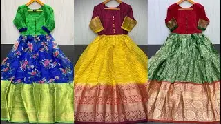 Latest pattu Dress designs | Pattu long frocks designs | pattu long frocks online shopping | Gown
