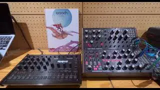 Korg Drumlogue, Moog DFAM, Moog Subharmonicon & Moebius Arzach