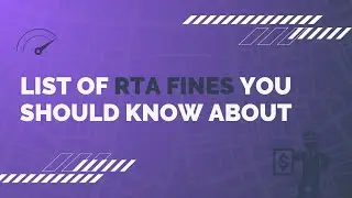 List of RTA fines you should know about.