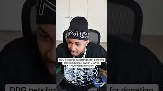DDG gets broke allegations for donating $1000 to Mr Beast Charity 😭 #ddg #mrbeast #twitchstreamer