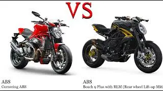 Ducati Monster 1200 vs MV Agusta Dragster 800 Test specification comparison