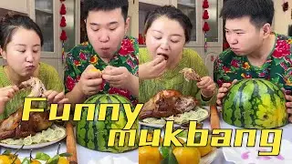 【mukbang】My husband&rsquo;s reaction is a bit slow!#tricky